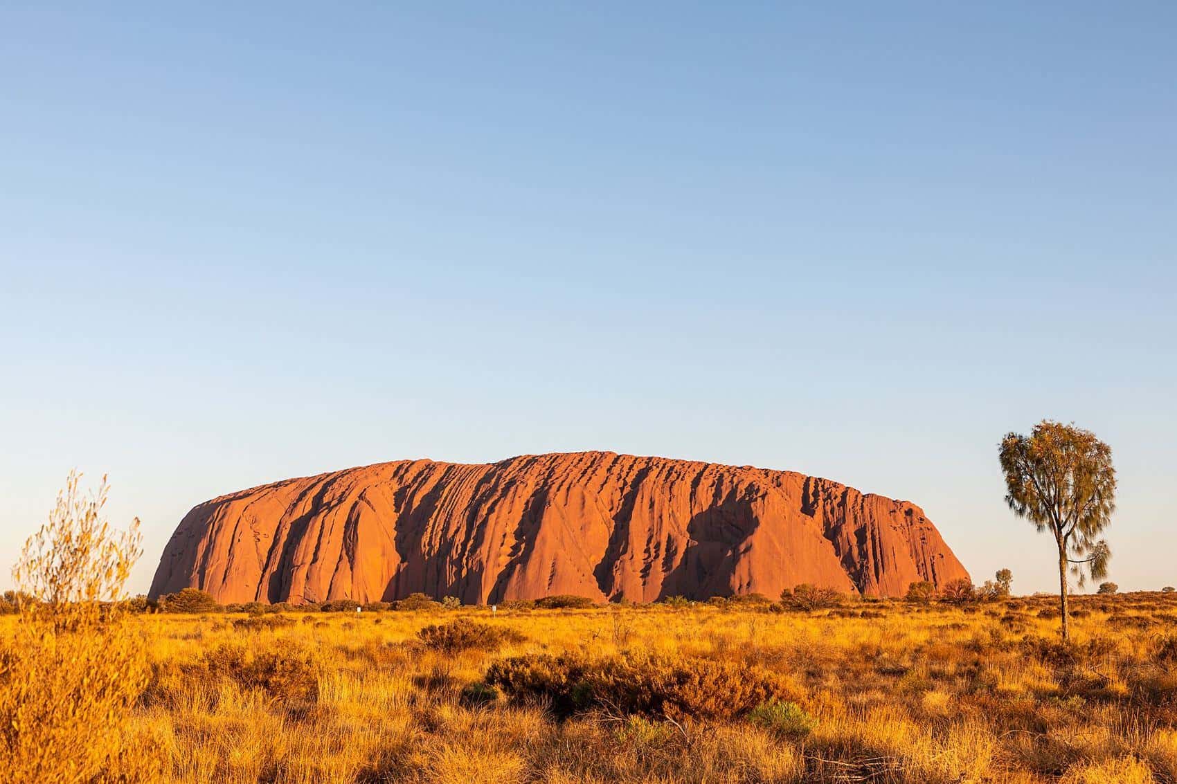 Uluru in late afternoon light, Northern Territory